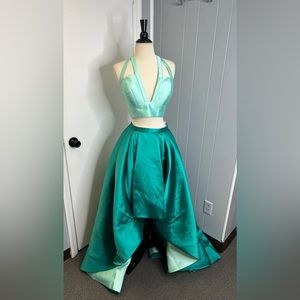 Rachel Allan size 8 prom high/low two-piece dress
